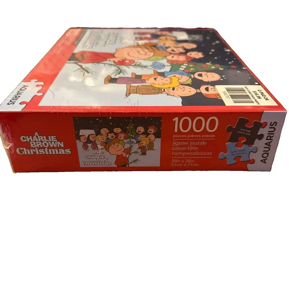 Aquarius Brand Peanuts Charlie Brown Puzzle Christmas 1000 Piece Jigsaw Sealed